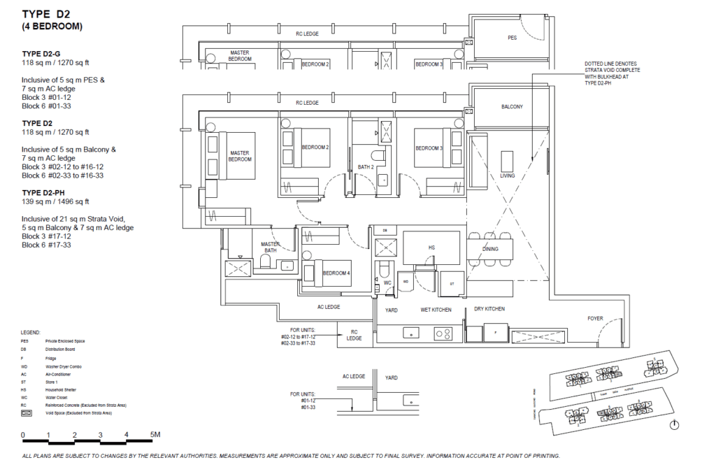 The Continuum 4 Bedroom Type D2 Floor Plan