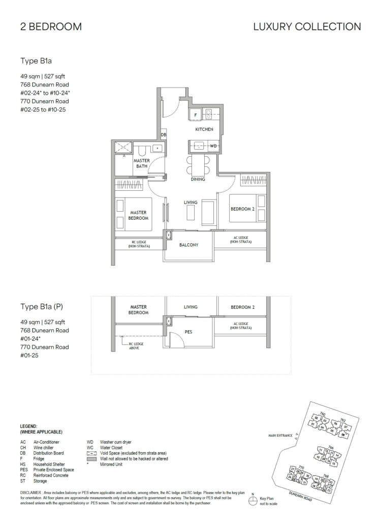 Dunearn House 2-Bedroom in District 11: Is This the Right Start for Your Family? — Floor Plan