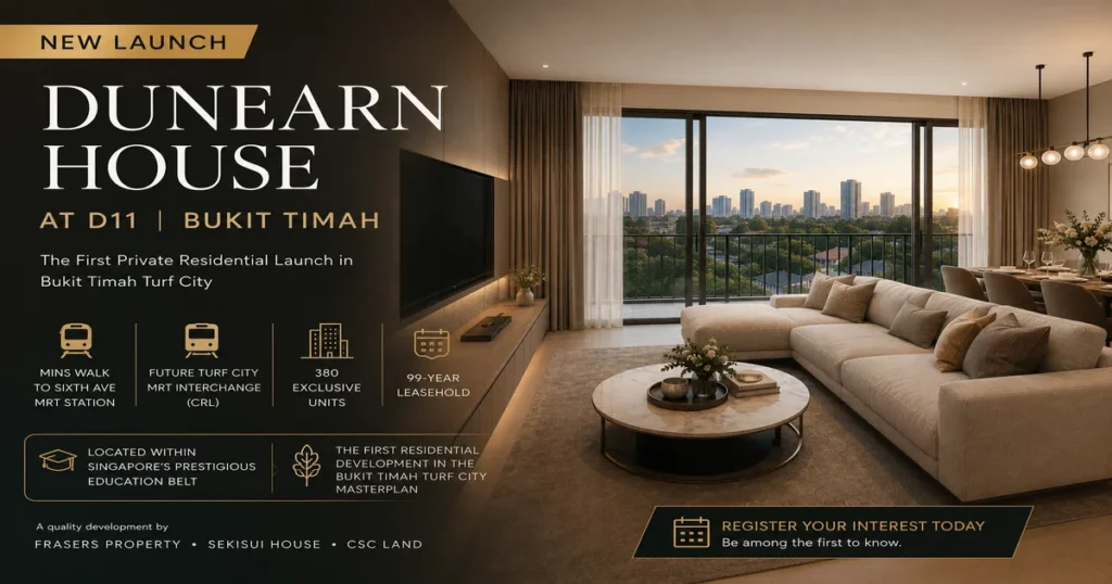Dunearn House D11: Singapore’s First Turf City Precinct Launch